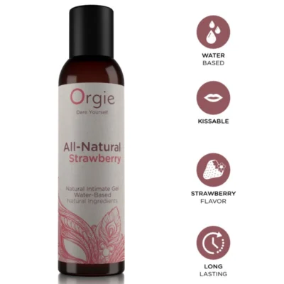 ORGIE – FRESA TOTALMENTE NATURAL GEL ÍNTIMO BASE AGUA BESABLE 150 ML