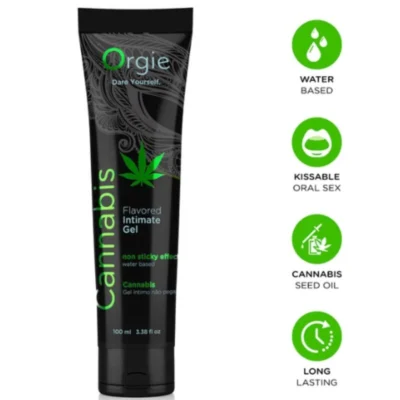 ORGIE – LUBE TUBE CANNABIS GEL ÍNTIMO BESABLE BASE AGUA 100 ML