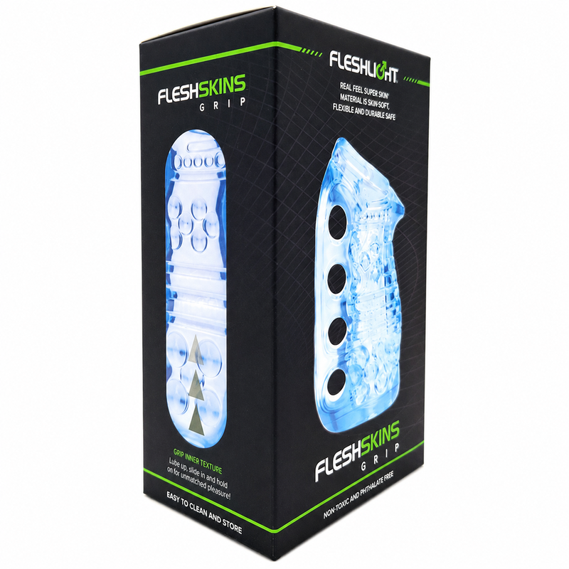 FLESHLIGHT – FLESHSKINS GRIP BLUE ICE MASTURBADOR MANUAL AZUL 7 FLESHLIGHT – FLESHSKINS GRIP BLUE ICE MASTURBADOR MANUAL AZUL - Imagen 7