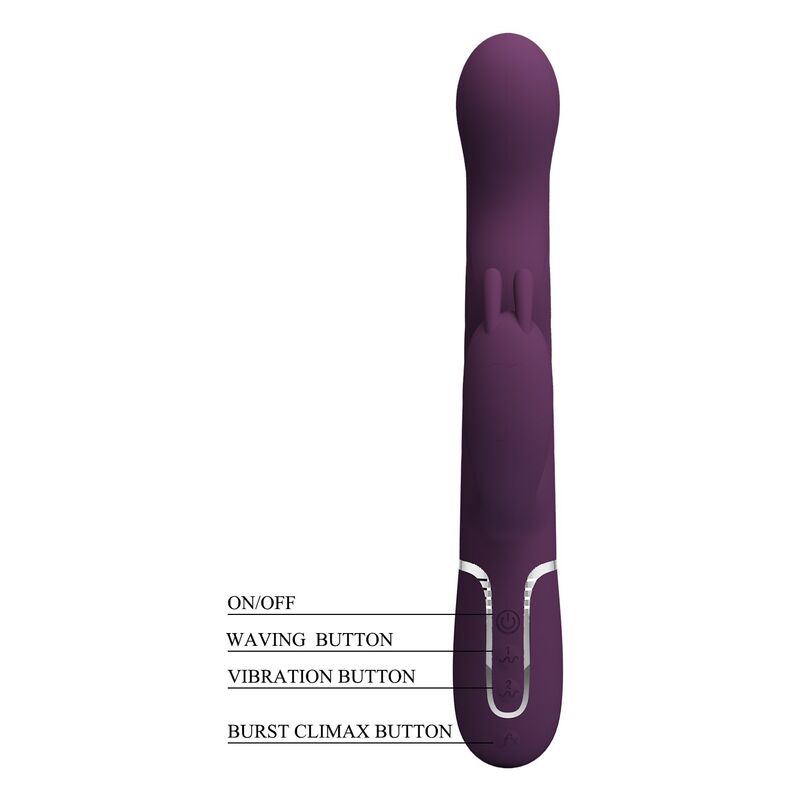 PRETTY LOVE - VIBRADOR RABBIT LOURSEN CON MOVIMIENTO OSCILANTE Y 7 VIBRACIONES RECARGABLE USB MORADO 9 PRETTY LOVE - VIBRADOR RABBIT LOURSEN CON MOVIMIENTO OSCILANTE Y 7 VIBRACIONES RECARGABLE USB MORADO - Imagen 9