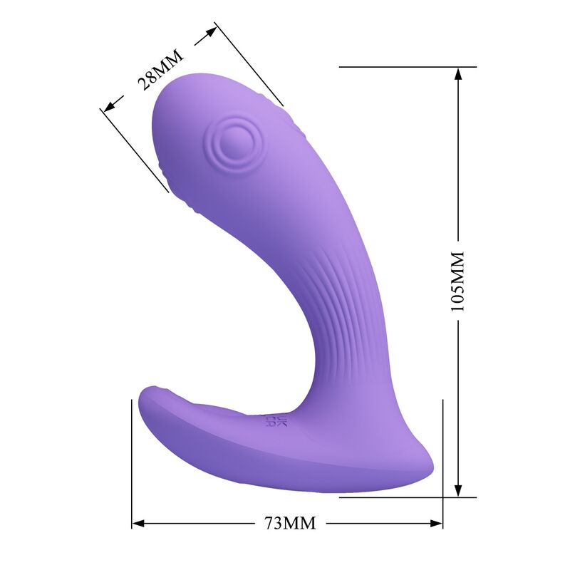 PRETTY LOVE - ANDROMEDA VIBRADOR DE DOBLE ESTIMULACIÓN RECARGABLE MORADO 3 PRETTY LOVE - ANDROMEDA VIBRADOR DE DOBLE ESTIMULACIÓN RECARGABLE MORADO - Imagen 3