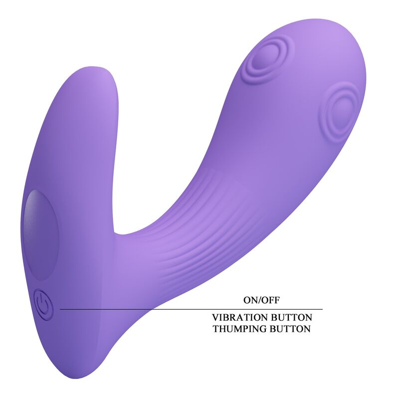 PRETTY LOVE - ANDROMEDA VIBRADOR DE DOBLE ESTIMULACIÓN RECARGABLE MORADO 7 PRETTY LOVE - ANDROMEDA VIBRADOR DE DOBLE ESTIMULACIÓN RECARGABLE MORADO - Imagen 7