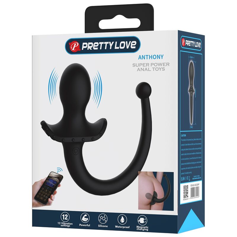 PRETTY LOVE - ANTHONY VIBRADOR ANAL Y PERINEAL APP CONTROL NEGRO 13 PRETTY LOVE - ANTHONY VIBRADOR ANAL Y PERINEAL APP CONTROL NEGRO - Imagen 13