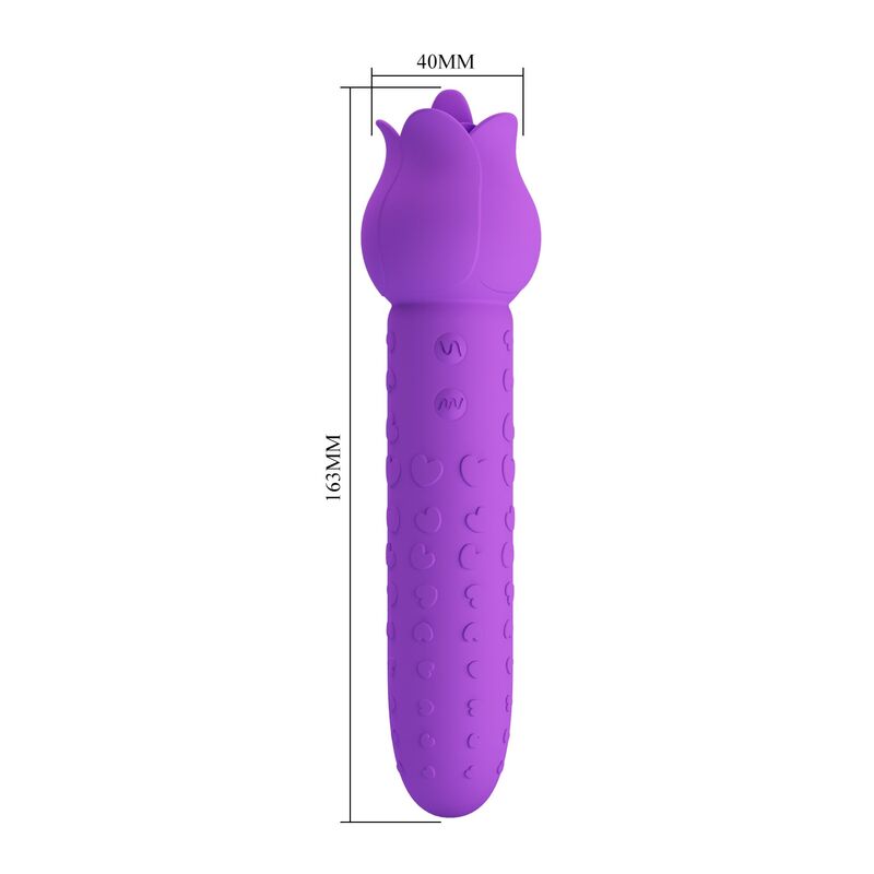 PRETTY LOVE - DANNELL VIBRADOR CON ESTIMULACIÓN ORAL Y CLITORAL RECARGABLE MORADO 6 PRETTY LOVE - DANNELL VIBRADOR CON ESTIMULACIÓN ORAL Y CLITORAL RECARGABLE MORADO - Imagen 6