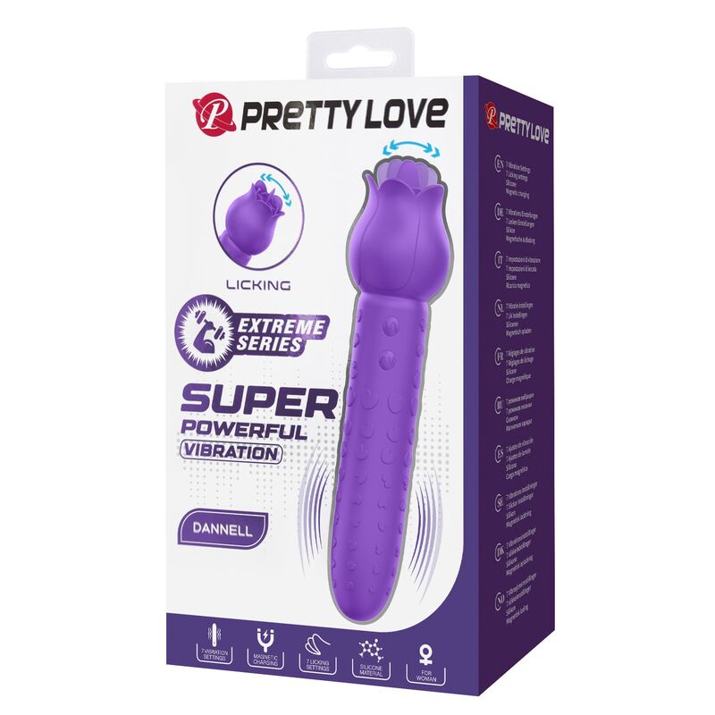 PRETTY LOVE - DANNELL VIBRADOR CON ESTIMULACIÓN ORAL Y CLITORAL RECARGABLE MORADO 5 PRETTY LOVE - DANNELL VIBRADOR CON ESTIMULACIÓN ORAL Y CLITORAL RECARGABLE MORADO - Imagen 5
