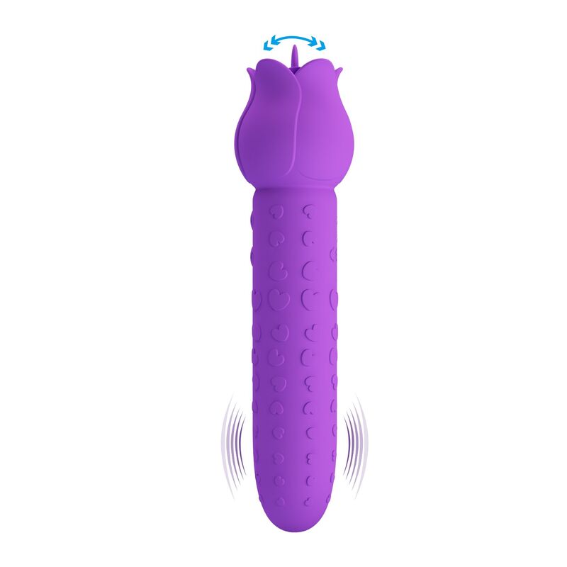PRETTY LOVE - DANNELL VIBRADOR CON ESTIMULACIÓN ORAL Y CLITORAL RECARGABLE MORADO 7 PRETTY LOVE - DANNELL VIBRADOR CON ESTIMULACIÓN ORAL Y CLITORAL RECARGABLE MORADO - Imagen 7