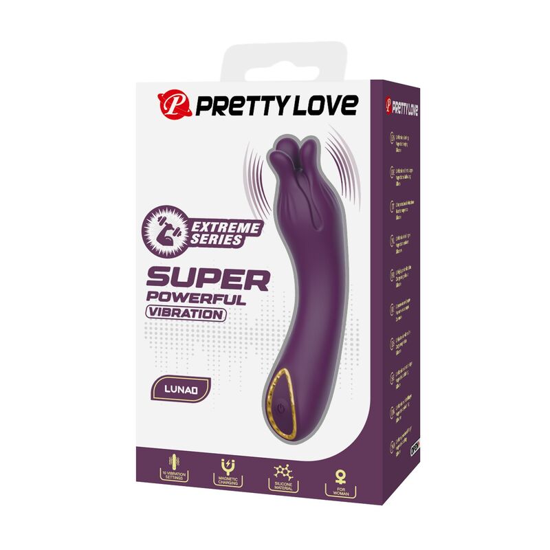 PRETTY LOVE - LUNAO VIBRADOR RECARGABLE 10 FUNCIONES MORADO 3 PRETTY LOVE - LUNAO VIBRADOR RECARGABLE 10 FUNCIONES MORADO - Imagen 3