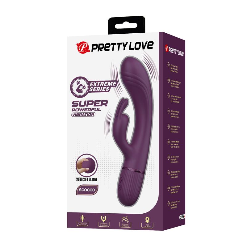 PRETTY LOVE - ROCCO VIBRADOR RABBIT RECARGABLE 10 FUNCIONES MORADO 4 PRETTY LOVE - ROCCO VIBRADOR RABBIT RECARGABLE 10 FUNCIONES MORADO - Imagen 4