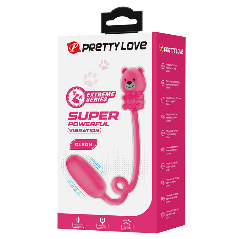 PRETTY LOVE - OLSON HUEVO VIBRADOR CON MANDO POR CABLE RECARGABLE ROSA 3 PRETTY LOVE - OLSON HUEVO VIBRADOR CON MANDO POR CABLE RECARGABLE ROSA - Imagen 3