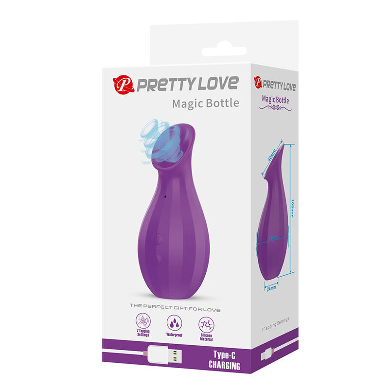 PRETTY LOVE - MAGIC BOTTLE SUCCIONADOR DE CLÍTORIS RECARGABLE MORADO 5 PRETTY LOVE - MAGIC BOTTLE SUCCIONADOR DE CLÍTORIS RECARGABLE MORADO - Imagen 5