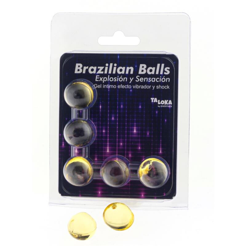 TALOKA - BRAZILIAN BALLS GEL EXCITANTE EFECTO VIBRACIÓN Y SHOCK 5 BOLAS 8 img 233547 ca844db1744d30f26acd71899b3904ba 1