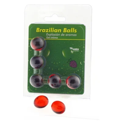 TALOKA – BRAZILIAN BALLS GEL ÍNTIMO FRESA 5 BOLAS