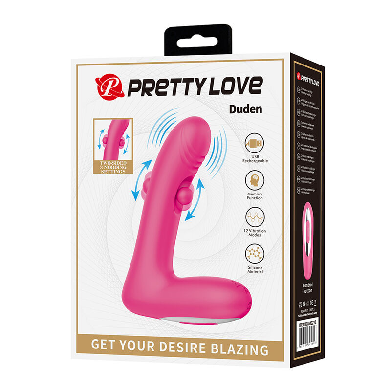 PRETTY LOVE - DUDEN VIBRADOR DE SILICONA RECARGABLE 12 MODOS DE VIBRACIÓN Y 3 MODOS DE BALANCEO ROSA 10 PRETTY LOVE - DUDEN VIBRADOR DE SILICONA RECARGABLE 12 MODOS DE VIBRACIÓN Y 3 MODOS DE BALANCEO ROSA - Imagen 10