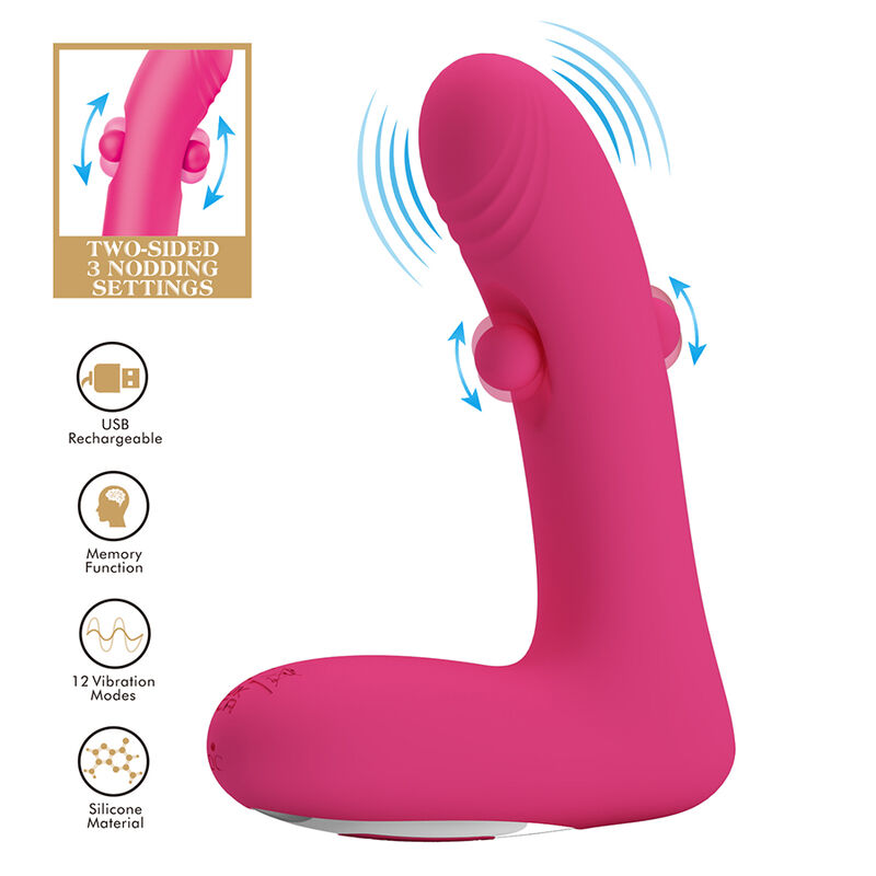 PRETTY LOVE - DUDEN VIBRADOR DE SILICONA RECARGABLE 12 MODOS DE VIBRACIÓN Y 3 MODOS DE BALANCEO ROSA 3 PRETTY LOVE - DUDEN VIBRADOR DE SILICONA RECARGABLE 12 MODOS DE VIBRACIÓN Y 3 MODOS DE BALANCEO ROSA - Imagen 3