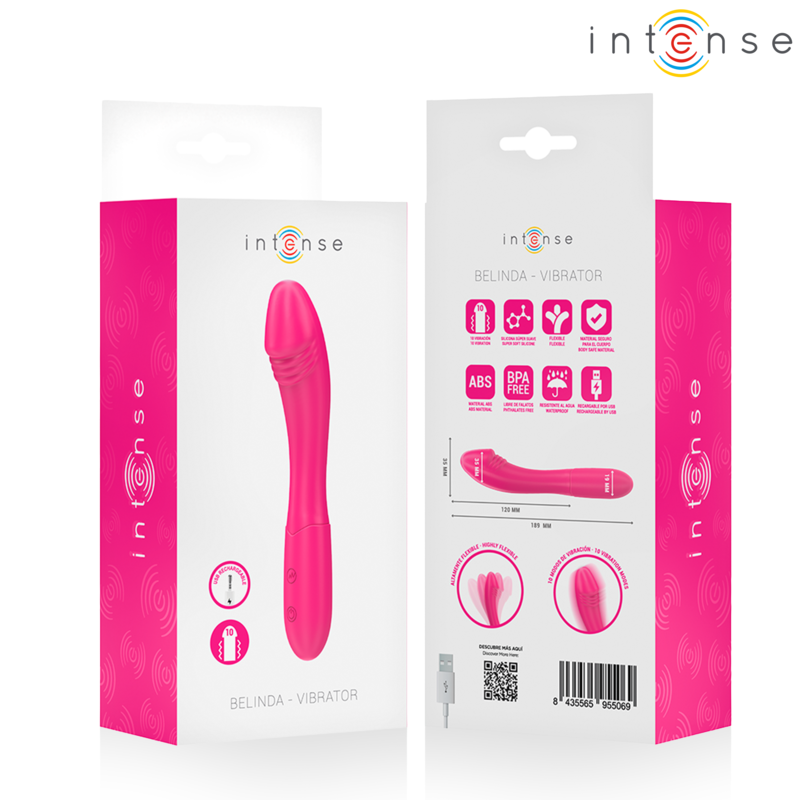 INTENSE - BELINDA VIBRADOR 19 CM FLEXIBLE 10 VIBRACIONES ROSA 13 img 234806 87d718370fd58d5a777446642203a88c 1