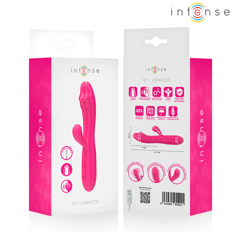 INTENSE - IVY VIBRADOR FLEXIBLE 10 VIBRACIONES CON LENGUA ESTIMULADORA ROSA 11 img 234807 4279cd655e64fa9292d0f551bc5abd94 1