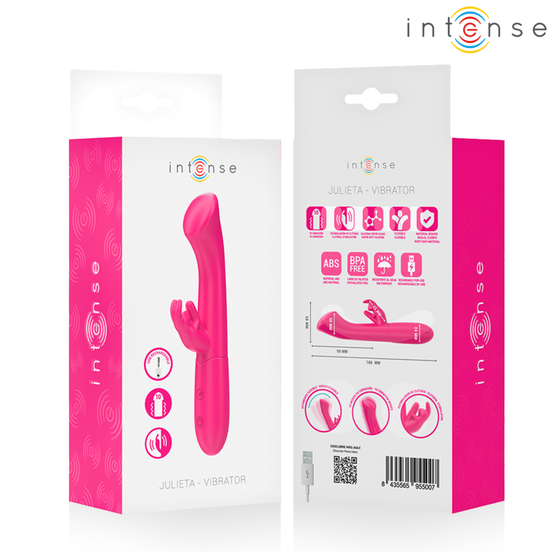 INTENSE - JULIETA VIBRADOR RABBIT 18,6 CM 10 VIBRACIONES ROSA 14 img 234808 7e65dea278427431023dedeac38c6220 1