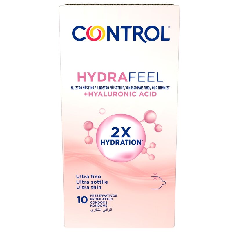 CONTROL - HYDRAFEEL PRESERVATIVOS ULTRAFINOS CON ÁCIDO HIALURÓNICO 10 UDS 1 CONTROL - HYDRAFEEL PRESERVATIVOS ULTRAFINOS CON ÁCIDO HIALURÓNICO 10 UDS