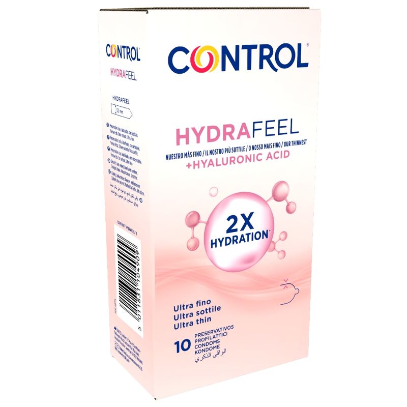CONTROL - HYDRAFEEL PRESERVATIVOS ULTRAFINOS CON ÁCIDO HIALURÓNICO 10 UDS 4 CONTROL - HYDRAFEEL PRESERVATIVOS ULTRAFINOS CON ÁCIDO HIALURÓNICO 10 UDS - Imagen 4
