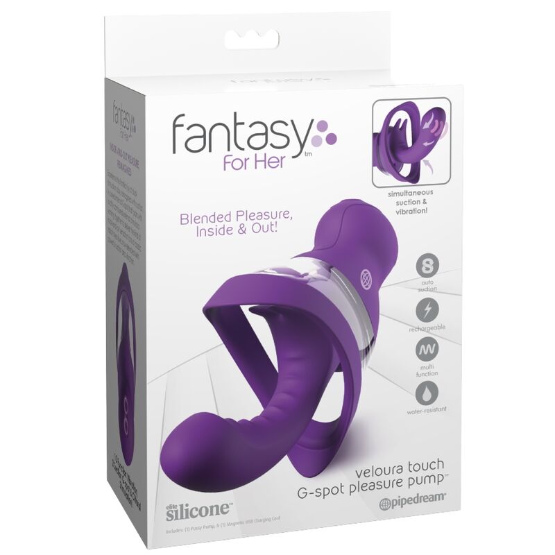 FANTASY FOR HER - VELOURA TOUCH G-SPOT PLEASURE PUMP BOMBA ÍNTIMA PUNTO G MORADA 5 FANTASY FOR HER - VELOURA TOUCH G-SPOT PLEASURE PUMP BOMBA ÍNTIMA PUNTO G MORADA - Imagen 5