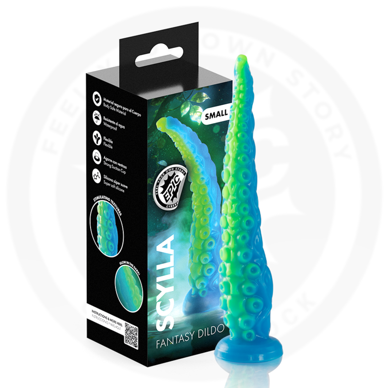 EPIC - SCYLLA DILDO TENTÁCULO FINO FLUORESCENTE TAMAÑO PEQUEÑO 12 img 234876 c3d037482651189dbdffd848d1ab0cb0 1