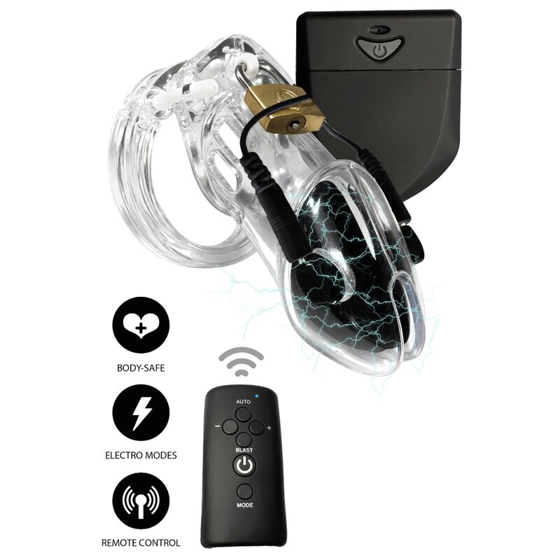 HIDDEN DESIRE - EXTREME PENIS GEAR JAULA DE CASTIDAD CON ELECTROESTIMULACIÓN Y CONTROL REMOTO TRANSPARENTE 6 img 235394 da269f787866dfa48fc8346c6b9e5ef7 1
