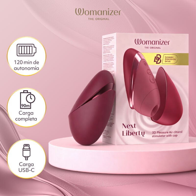 WOMANIZER - NEXT ESTIMULADOR DE CLÍTORIS POR SUCCIÓN 14 NIVELES BURDEOS 18 WOMANIZER - NEXT ESTIMULADOR DE CLÍTORIS POR SUCCIÓN 14 NIVELES BURDEOS - Imagen 18