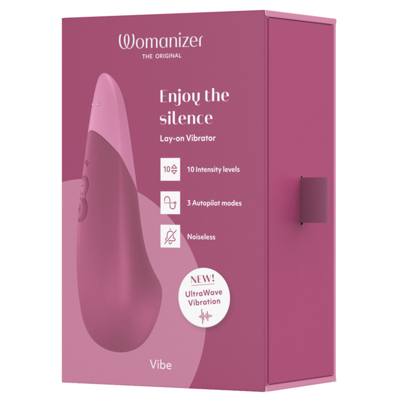 WOMANIZER - VIBE VIBRADOR LAY-ON SILENCIOSO ROSA OSCURO 9 WOMANIZER - VIBE VIBRADOR LAY-ON SILENCIOSO ROSA OSCURO - Imagen 9