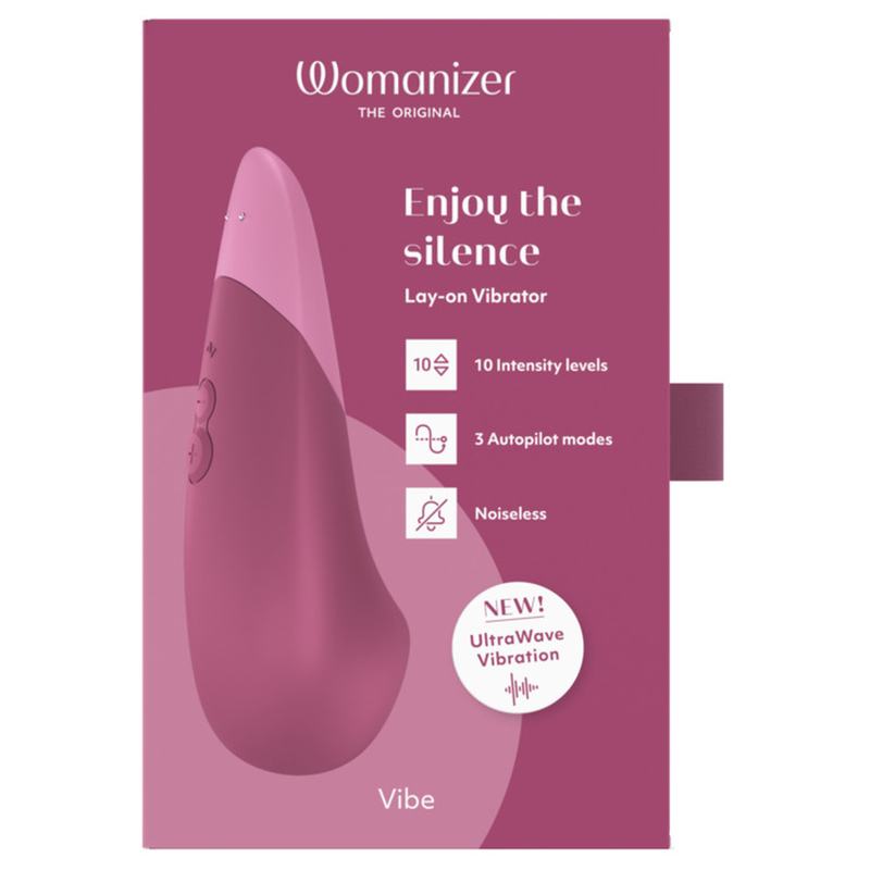 WOMANIZER - VIBE VIBRADOR LAY-ON SILENCIOSO ROSA OSCURO 11 WOMANIZER - VIBE VIBRADOR LAY-ON SILENCIOSO ROSA OSCURO - Imagen 11
