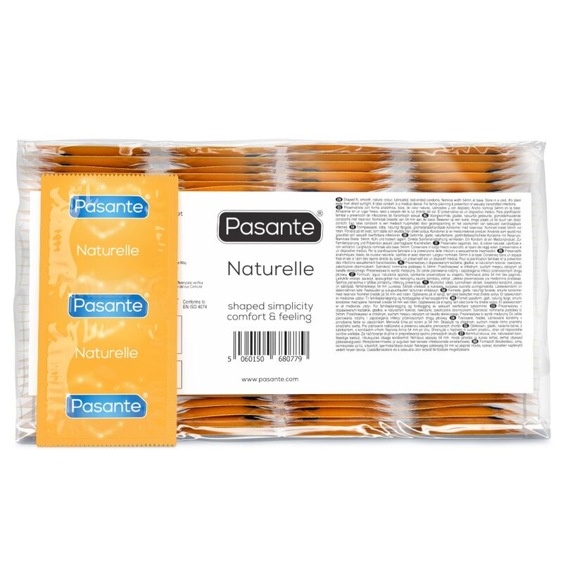PASANTE – PRESERVATIVOS NATURELLE BOLSA 144 UNIDADES