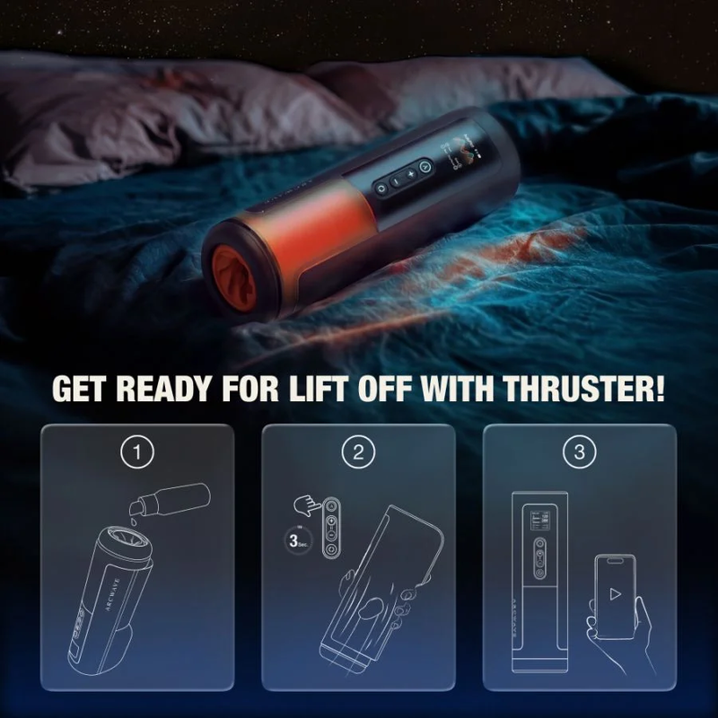 ARCWAVE - THRUSTER MASTURBADOR MASCULINO AUTOMÁTICO CON VAIVÉN, ROTACIÓN Y CONTROL 10 ARCWAVE - THRUSTER MASTURBADOR MASCULINO AUTOMÁTICO CON VAIVÉN, ROTACIÓN Y CONTROL - Imagen 10