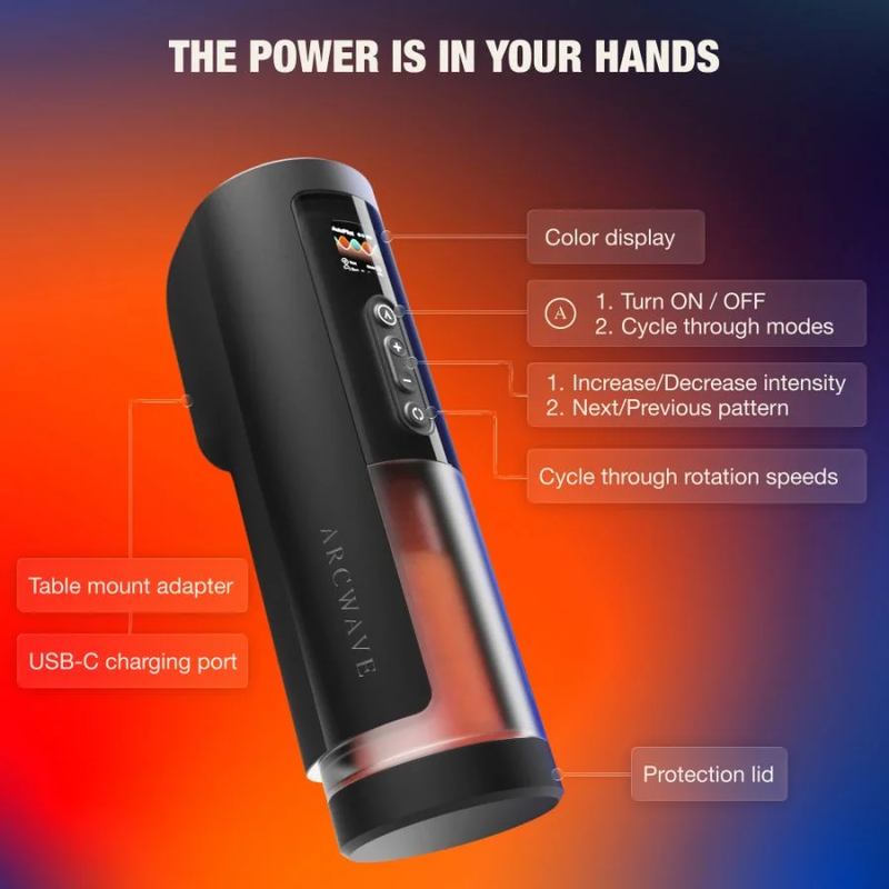 ARCWAVE - THRUSTER MASTURBADOR MASCULINO AUTOMÁTICO CON VAIVÉN, ROTACIÓN Y CONTROL 4 ARCWAVE - THRUSTER MASTURBADOR MASCULINO AUTOMÁTICO CON VAIVÉN, ROTACIÓN Y CONTROL - Imagen 4