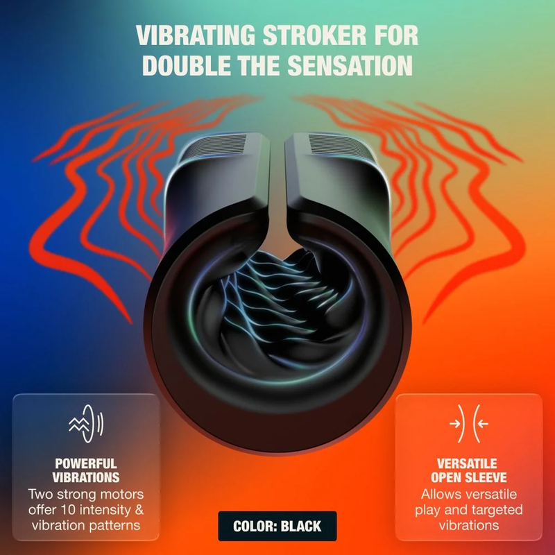 ARCWAVE - ZING MASTURBADOR MASCULINO VIBRADOR CON DOBLE MOTOR NEGRO 3 ARCWAVE - ZING MASTURBADOR MASCULINO VIBRADOR CON DOBLE MOTOR NEGRO - Imagen 3