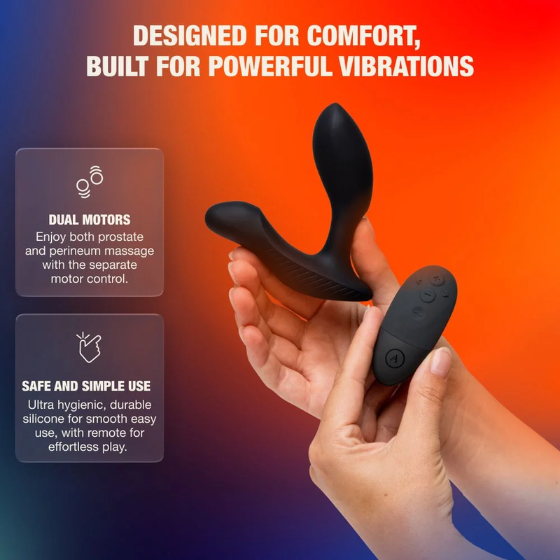 ARCWAVE - PERK MASAJEADOR PROSTÁTICO VIBRADOR CON DOBLE MOTOR Y CONTROL REMOTO NEGRO 7 ARCWAVE - PERK MASAJEADOR PROSTÁTICO VIBRADOR CON DOBLE MOTOR Y CONTROL REMOTO NEGRO - Imagen 7