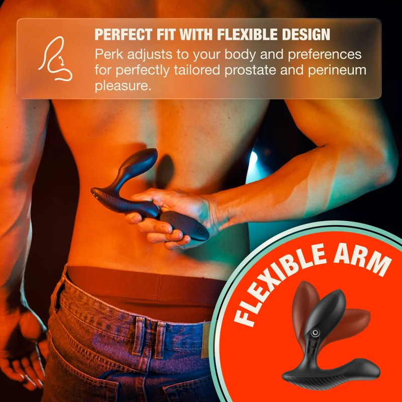 ARCWAVE - PERK MASAJEADOR PROSTÁTICO VIBRADOR CON DOBLE MOTOR Y CONTROL REMOTO NEGRO 8 ARCWAVE - PERK MASAJEADOR PROSTÁTICO VIBRADOR CON DOBLE MOTOR Y CONTROL REMOTO NEGRO - Imagen 8