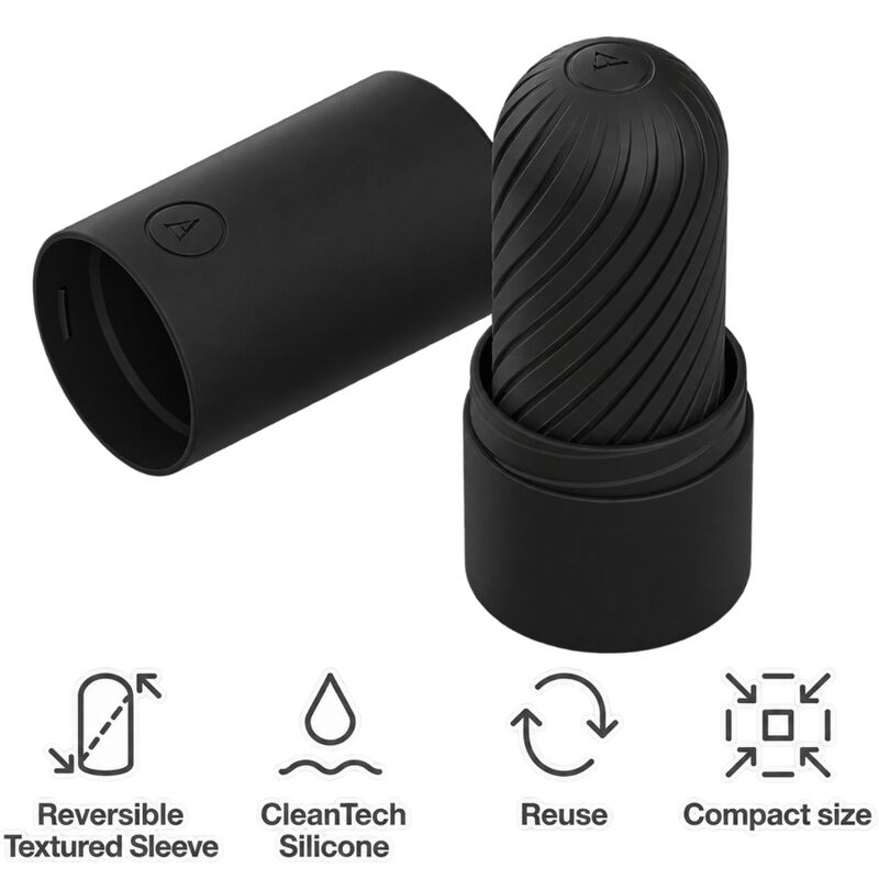 ARCWAVE - GHOST MASTURBADOR REVERSIBLE DE SILICONA NEGRO 3 ARCWAVE - GHOST MASTURBADOR REVERSIBLE DE SILICONA NEGRO - Imagen 3
