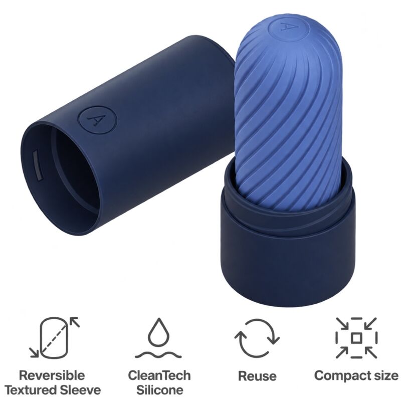 ARCWAVE - GHOST MASTURBADOR REVERSIBLE DE SILICONA AZUL 2 ARCWAVE - GHOST MASTURBADOR REVERSIBLE DE SILICONA AZUL - Imagen 2