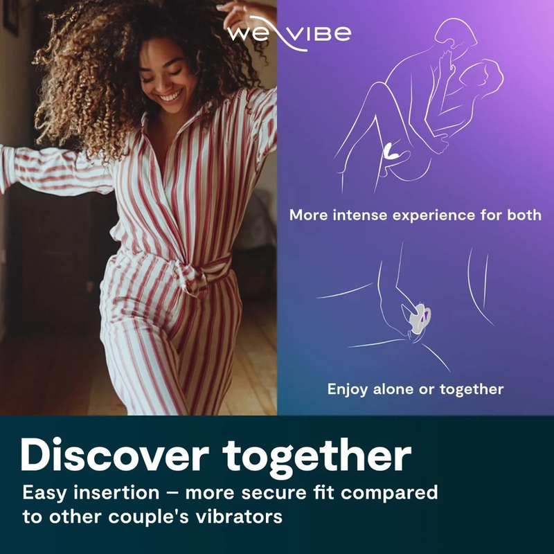 WE-VIBE - SYNC O VIBRADOR PARA PAREJAS CON ESTIMULACIÓN ENVOLVENTE PÚRPURA CLARO 6 WE-VIBE - SYNC O VIBRADOR PARA PAREJAS CON ESTIMULACIÓN ENVOLVENTE PÚRPURA CLARO - Imagen 6