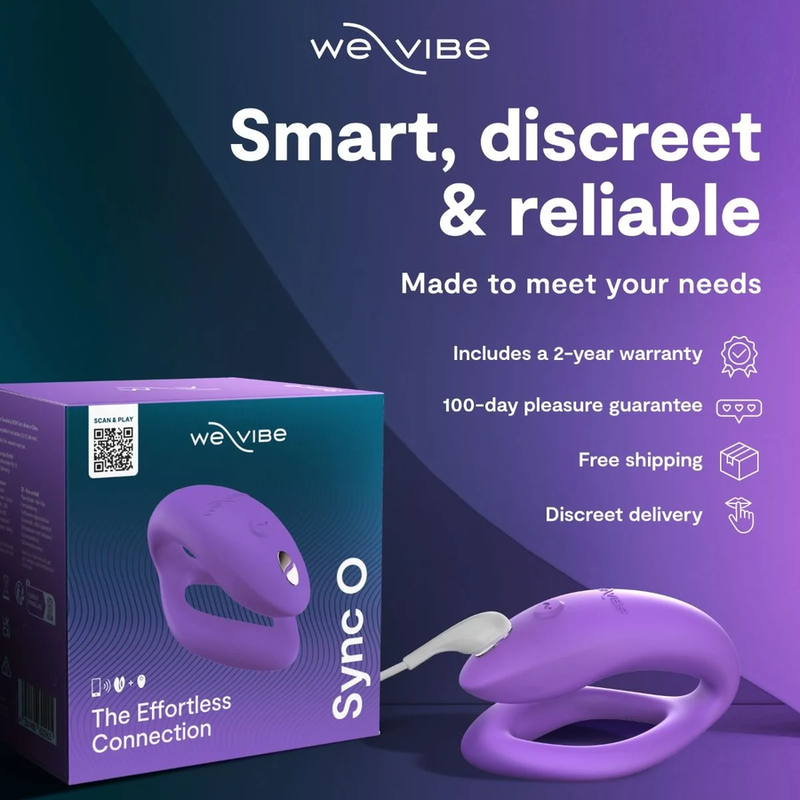 WE-VIBE - SYNC O VIBRADOR PARA PAREJAS CON ESTIMULACIÓN ENVOLVENTE PÚRPURA CLARO 8 WE-VIBE - SYNC O VIBRADOR PARA PAREJAS CON ESTIMULACIÓN ENVOLVENTE PÚRPURA CLARO - Imagen 8