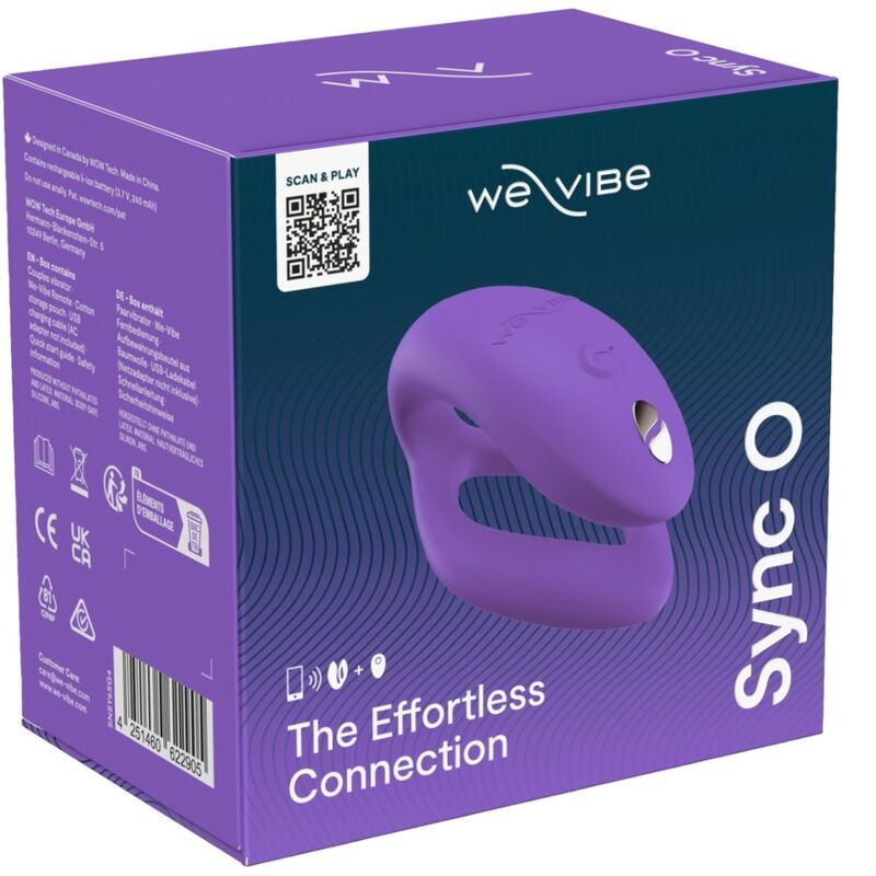 WE-VIBE - SYNC O VIBRADOR PARA PAREJAS CON ESTIMULACIÓN ENVOLVENTE PÚRPURA CLARO 2 WE-VIBE - SYNC O VIBRADOR PARA PAREJAS CON ESTIMULACIÓN ENVOLVENTE PÚRPURA CLARO - Imagen 2