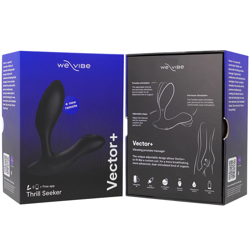 WE-VIBE - VECTOR+ MASAJEADOR DE PRÓSTATA NEGRO CONTROL REMOTO 6 WE-VIBE - VECTOR+ MASAJEADOR DE PRÓSTATA NEGRO CONTROL REMOTO - Imagen 6
