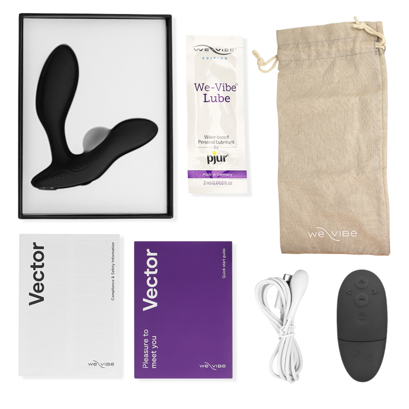 WE-VIBE - VECTOR+ MASAJEADOR DE PRÓSTATA NEGRO CONTROL REMOTO 5 WE-VIBE - VECTOR+ MASAJEADOR DE PRÓSTATA NEGRO CONTROL REMOTO - Imagen 5