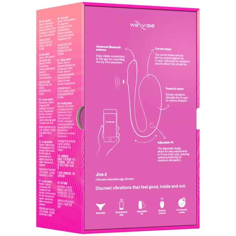 WE-VIBE - JIVE 2 VIBRADOR HUEVO PONIBLE ROSA ELÉCTRICO 17 WE-VIBE - JIVE 2 VIBRADOR HUEVO PONIBLE ROSA ELÉCTRICO - Imagen 17