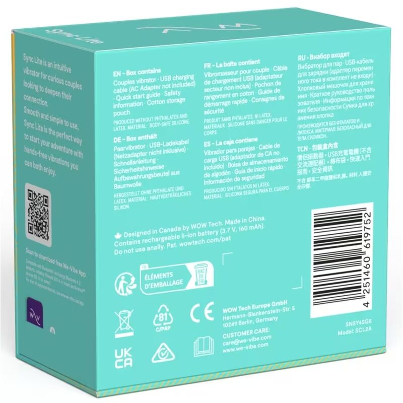WE-VIBE - SYNC LITE ESTIMULADOR CLITORIS ROSA 4 WE-VIBE - SYNC LITE ESTIMULADOR CLITORIS ROSA - Imagen 4