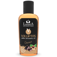 INTIMATELINE LUXURIA - VOLUPTAS GEL MASAJE COMESTIBLE EFECTO CALOR - CHOCONUT 100 ML · INTIMATELINE · MASAJE EFECTO CALOR