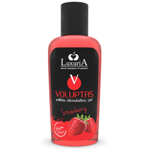 INTIMATELINE LUXURIA - VOLUPTAS GEL MASAJE COMESTIBLE EFECTO CALOR - FRESA 100 ML · INTIMATELINE · MASAJE EFECTO CALOR