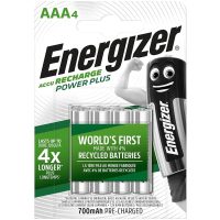 ENERGIZER - PILAS RECARGABLES AAA4 BLISTER 4 · ENERGIZER · Pilas Recargables