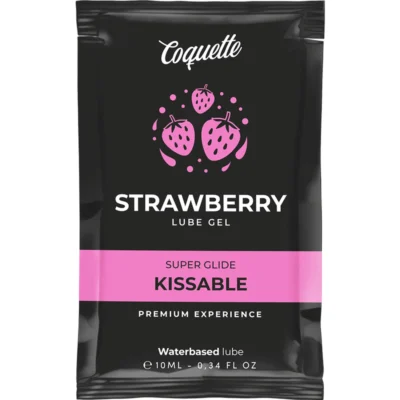 COQUETTE CHIC DESIRE - POCKET LUBRICANTE KISSABLE BASE AGUA FRESA 10 ML · COQUETTE CHIC DESIRE · Con deliciosos Sabores