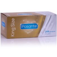 PASANTE - PRESERVATIVOS KING MS LARGOS Y ANCHOS CAJA 144 UNIDADES · PASANTE · Tamaño XL (Grandes)
