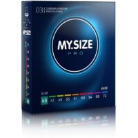 MY SIZE - PRO PRESERVATIVOS 45 MM 3 UNIDADES · MY SIZE · Adáptalo a tu tamaño exacto